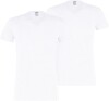 PUMA Herren Basic Shirts V-Neck T-Shirts 100000890 4er Pack, Farbe:Weiß, Menge:4er Pack (2X 2er), Größe:M, Artikel:V-Neck -002 White