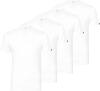 PUMA Herren Basic Shirts V-Neck T-Shirts 100000890 4er Pack, Farbe:Weiß, Menge:4er Pack (2X 2er), Größe:M, Artikel:V-Neck -002 White