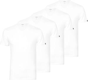 PUMA Herren Basic Shirts V-Neck T-Shirts 100000890 4er...