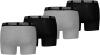 PUMA 4 er Pack Boxer Boxershorts Men Herren Unterhose Pant Unterwäsche, Farbe:691 - Dark Grey Melange/Black, Bekleidungsgröße:L