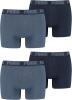 PUMA 4 er Pack Boxer Boxershorts Men Herren Unterhose Pant Unterwäsche, Farbe:037 - Denim, Bekleidungsgröße:XL