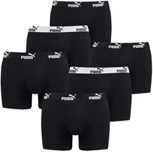 PUMA Herren Basic Trunk 6er Pack Black 230 in...