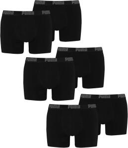 PUMA Herren Basic Boxer Boxershort Unterhose 6er Pack...