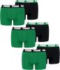 PUMA 6 er Pack Boxer Boxershorts Men Herren Unterhose Pant Unterwäsche, Farbe:035 - Amazon Green, Bekleidungsgröße:M