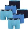 PUMA 6 er Pack Boxer Boxershorts Herren Unterwäsche sportliche Retro Pants, Farbe:101 - Blue Combo, Bekleidungsgröße:XL