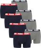 PUMA Herren Boxershorts Unterhosen 100004386 8er Pack, Wäschegröße:M, Artikel:-036 Blue/Grey Melange