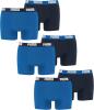 PUMA 8 er Pack Boxer Boxershorts Men Herren Unterhose Pant Unterwäsche, Farbe:420 - True Blue, Bekleidungsgröße:M