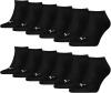 PUMA 12 Paar Sneaker Invisible Socken Gr. 35-49 Unisex für Damen Herren Füßlinge, Farbe:200 - black, Socken & Strümpfe:35-38