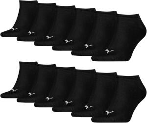 PUMA 12 Paar Sneaker Invisible Socken Gr. 35-49 Unisex...