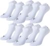 PUMA 12 Paar Sneaker Invisible Socken Gr. 35-49 Unisex für Damen Herren Füßlinge, Farbe:300 - white, Socken & Strümpfe:47-49
