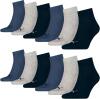 PUMA 12 Paar Sneaker Invisible Socken Gr. 35-49 Unisex für Damen Herren Füßlinge, Farbe:532 - navy/grey/nightshadow b, Socken & Strümpfe:47-49