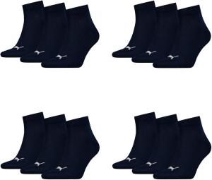 PUMA Unisex Quarter Quarters Socken 12er Pack, Farbe:321...