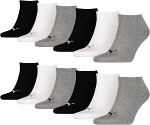 PUMA Unisex Sneakers Socken Sportsocken 12er Pack grey /...