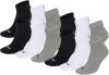 Puma Herren Quarters 12er Pack Sportsocken, mt2 (35/38, Grey/White/Black)