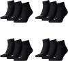Puma Herren Quarters 12er Pack Sportsocken, mt2 (43/46, 12 xBlack)