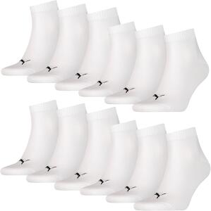 12 Paar Puma Damen und Herren Quarters Sportsocken...
