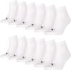 PUMA unisex Quarter Sportsocken Kurzsocken Socken 271080001 12 Paar, Farbe:Weiß, Menge:12 Paar (4x 3er Pack), Größe:43-46, Artikel:271080001-300 white
