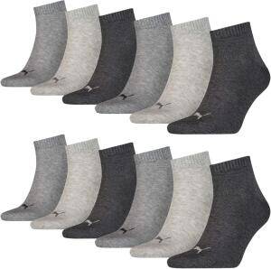 PUMA Unisex Quarters Socken Sportsocken 12er Pack