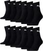 Puma Herren Sportsocken Short Crew Socks Sportsocken mit Frotteesohle 12er Pack, Schwarz, 47-49, 4x231011001200047