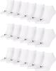PUMA unisex Sneaker Socken Kurzsocken Sportsocken 261080001 18 Paar, Farbe:Weiß, Menge:18 Paar (6x 3er Pack), Größe:35-38, Artikel:-300 white