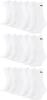 PUMA 18 Paar Sportsocken Tennis Socken Gr. 35-49 Unisex für sie und ihn, Farbe:300 - white, Socken & Strümpfe:43-46