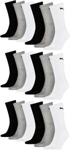 PUMA 18 Paar Sportsocken Tennis Socken Gr. 35-49 Unisex...