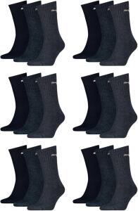 PUMA 18 Paar Sportsocken Tennis Socken Gr. 35-49 Unisex...