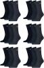 PUMA 18 Paar Sportsocken Tennis Socken Gr. 35-49 Unisex für sie und ihn, Farbe:321 - navy, Socken & Strümpfe:43-46