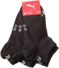 PUMA unisex Sneaker Socken Kurzsocken Sportsocken 261080001 3 Paar, Farbe:Schwarz, Menge:3 Paar (1x 3er Pack), Größe:47-49, Artikel:-200 black