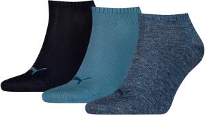 Puma Herren Sneaker Plain 3p Sportsocken, Blau (Denim...