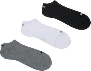 PUMA Damen Puma Unisex Sneaker Plain 3p Socken, Grau /...