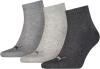 Puma Herren Quarters Socken 3P, Anthracite/l Mel Grey/m Mel Grey, 39/42, 251015