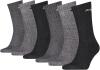 PUMA 6 Paar Sportsocken Tennis Socken Gr. 35-49 Unisex für sie und ihn, Farbe:207 anthracite/grey, Socken & Strümpfe:47-49