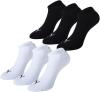 6 Paar PUMA Sneakersocken, Sportlifestyle im Vorteilspack (43-46, 3er weiß/3er schwarz)