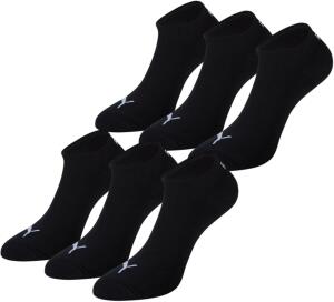 Puma, 6 Paar Sneakersocken (43-46, schwarz)