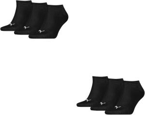 PUMA 6 Paar Sneaker Invisible Socken Gr. 35-49 Unisex...