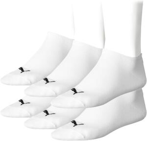 Puma Unisex Invisible Sneaker Socken 6er Pack,...