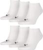 PUMA Unisex Sneaker Sport Socken Sportsocken Füsslinge 251025 im 6er Pack (weiß, 47-49)