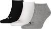 PUMA Unisex Invisible Sneaker Socken 6er Pack, Größe:35-38;Farbe:grey/white/black