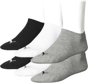PUMA Unisex Invisible Sneaker Socken 6er Pack,...