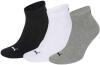 PUMA 6 Paar Sneaker Quarter Socken Gr. 35-49 Unisex für Damen Herren Füßlinge, Farbe:882 - grey/white/black, Bekleidungsgröße:M