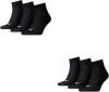 PUMA 6 Paar Unisex Quarter Socken Sneaker Gr. 35-49 für Damen Herren Füßlinge, Farbe:200 - black, Socken & Strümpfe:35-38