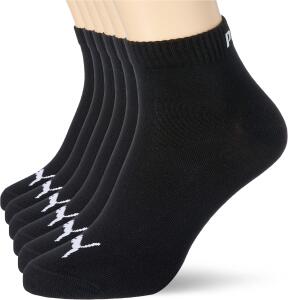PUMA Herren Quarters Sportsocken 6er Pack, Schwarz, 39-42