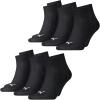 PUMA 6Paar Sneaker Quarter Socken Unisex Invisible 251015, Gr. 43-46, schwarz