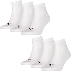 Unisex Quarters Socken Sportsocken 6er Pack = 6 Paar, mt3...