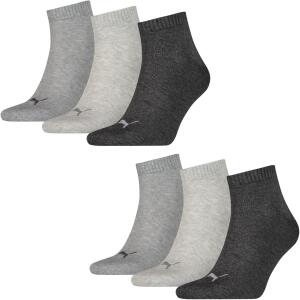 Unisex Quarters Socken Sportsocken 6er Pack = 6 Paar, mt3...