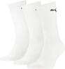 PUMA 6 Paar Unisex Crew Socks Socken Sportsocken MIT FROTTEESOHLE (White, 35-38)