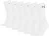PUMA Unisex Sportsocken Cush Crew Sportsocke, Weiß, 43-46 EU , 6 Stück (1er Pack)