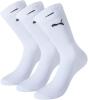 PUMA 6 Paar PUMA Unisex Crew Socks Socken Sportsocken MIT FROTTEESOHLE (43-46, White)