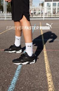 Puma Sports Socks Cush Crew (6 Pair Pack), Black, 2.5-5...